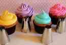 Verschiedene Arten von Spritzdüsen für die Cupcake-Dekoration