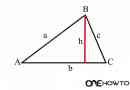 So finden Sie die Höhe eines schrägen Dreiecks mit Fläche