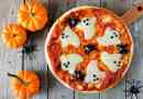 Wie man eine Halloween-Geisterpizza macht