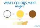 Wie man Farbfarben mischt, um Beige zu machen - Welche Farben machen Beige??