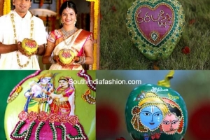 Wie man Kokosnuss für die indische Hochzeit dekoriert