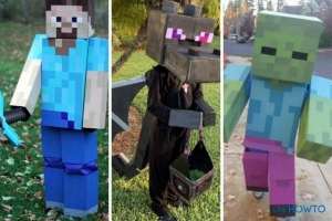 Wie man ein Minecraft-Kostüm herstellt - Steve, Creeper und mehr!