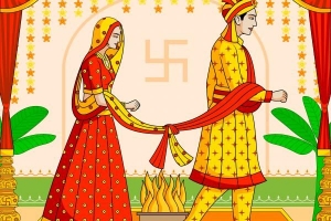Was sind die sieben Gelübde einer Hindu-Hochzeit?